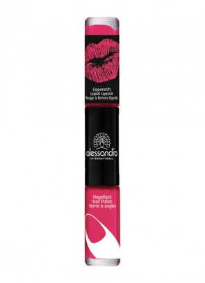 alessandro Perfect Pair 2 in 1 Liquid Lipstick & Nail Polish Sweet Blackberry